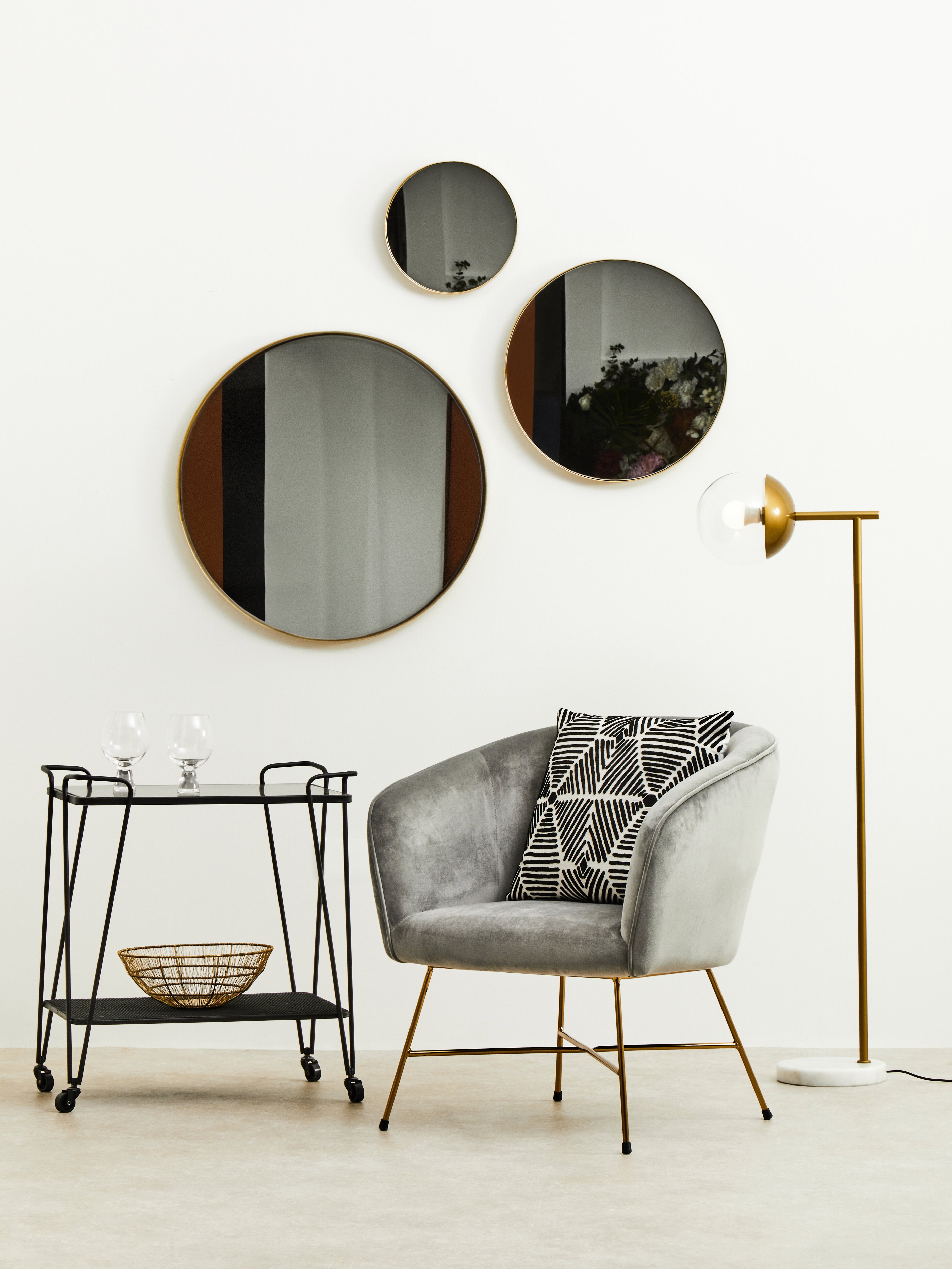 Kidston Gold Finish Metal Floor Lamp